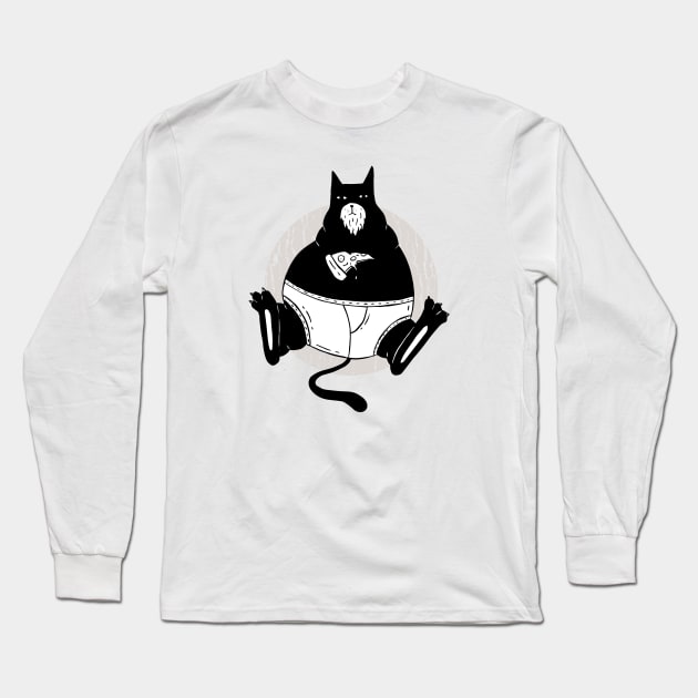 Pizza Cat Long Sleeve T-Shirt by LR_Collections